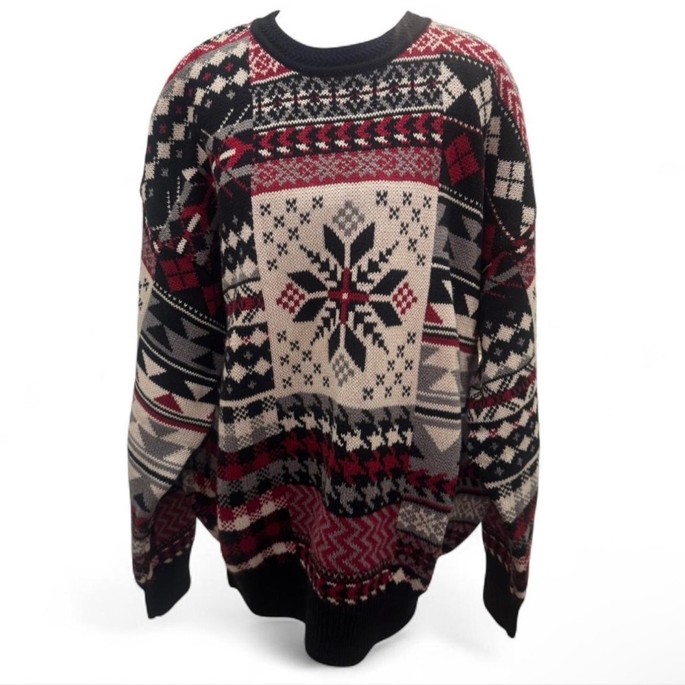 WOODS & GRAY | Men’s XL 100% Cotton 
Retro 90s vintage grandpa sweater